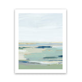 Shop Burbank Blue II Art Print-Abstract, Green, PC, Portrait, Rectangle, View All, White-framed painted poster wall decor artwork