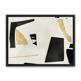 Shop Listening To Secrets Canvas Art Print-Abstract, Black, Horizontal, Neutrals, PC, Rectangle, View All-framed wall decor artwork