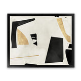 Shop Listening To Secrets Art Print-Abstract, Black, Horizontal, Neutrals, PC, Rectangle, View All-framed painted poster wall decor artwork