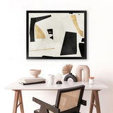 Shop Listening To Secrets Art Print-Abstract, Black, Horizontal, Neutrals, PC, Rectangle, View All-framed painted poster wall decor artwork