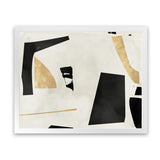 Shop Listening To Secrets Art Print-Abstract, Black, Horizontal, Neutrals, PC, Rectangle, View All-framed painted poster wall decor artwork