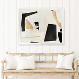 Shop Listening To Secrets Art Print-Abstract, Black, Horizontal, Neutrals, PC, Rectangle, View All-framed painted poster wall decor artwork