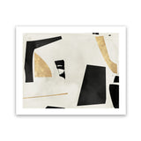 Shop Listening To Secrets Art Print-Abstract, Black, Horizontal, Neutrals, PC, Rectangle, View All-framed painted poster wall decor artwork