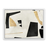 Shop Listening To Secrets Canvas Art Print-Abstract, Black, Horizontal, Neutrals, PC, Rectangle, View All-framed wall decor artwork