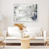 Shop Mingled Canvas Art Print-Abstract, Green, Grey, Horizontal, PC, Rectangle, View All-framed wall decor artwork