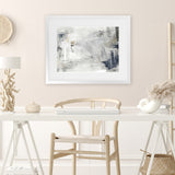 Shop Mingled Art Print-Abstract, Green, Grey, Horizontal, PC, Rectangle, View All-framed painted poster wall decor artwork