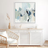 Shop Little Talks III (Square) Canvas Art Print-Abstract, Green, PC, Square, View All-framed wall decor artwork