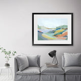 Shop Return To Nature I Art Print-Abstract, Blue, Green, Horizontal, PC, Rectangle, View All-framed painted poster wall decor artwork