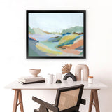 Shop Return To Nature I Art Print-Abstract, Blue, Green, Horizontal, PC, Rectangle, View All-framed painted poster wall decor artwork