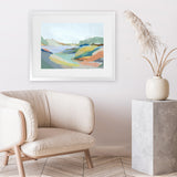 Shop Return To Nature I Art Print-Abstract, Blue, Green, Horizontal, PC, Rectangle, View All-framed painted poster wall decor artwork