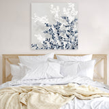 Shop Where Will We Be This Spring I (Square) Canvas Art Print-Abstract, Blue, Neutrals, PC, Square, View All-framed wall decor artwork