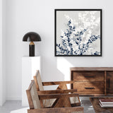 Shop Where Will We Be This Spring II (Square) Canvas Art Print-Abstract, Blue, Neutrals, PC, Square, View All-framed wall decor artwork