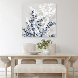 Shop Where Will We Be This Spring II (Square) Canvas Art Print-Abstract, Blue, Neutrals, PC, Square, View All-framed wall decor artwork