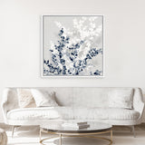 Shop Where Will We Be This Spring II (Square) Canvas Art Print-Abstract, Blue, Neutrals, PC, Square, View All-framed wall decor artwork