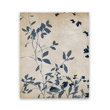 Shop Indigo Leaves Touch I Art Print-Abstract, Blue, Neutrals, PC, Portrait, Rectangle, View All-framed painted poster wall decor artwork