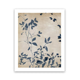 Shop Indigo Leaves Touch I Art Print-Abstract, Blue, Neutrals, PC, Portrait, Rectangle, View All-framed painted poster wall decor artwork