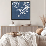 Shop Indigo Sky I (Square) Canvas Art Print-Abstract, Blue, PC, Square, View All-framed wall decor artwork