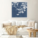 Shop Indigo Sky I (Square) Canvas Art Print-Abstract, Blue, PC, Square, View All-framed wall decor artwork