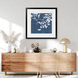 Shop Indigo Sky I (Square) Art Print-Abstract, Blue, PC, Square, View All-framed painted poster wall decor artwork