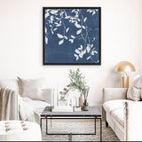 Shop Indigo Sky II (Square) Canvas Art Print-Abstract, Blue, PC, Square, View All-framed wall decor artwork