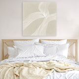 Shop On The Same Wavelength II (Square) Canvas Art Print-Abstract, Neutrals, PC, Square, View All-framed wall decor artwork