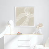 Shop On The Same Wavelength II (Square) Art Print-Abstract, Neutrals, PC, Square, View All-framed painted poster wall decor artwork