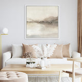 Shop Blush Horizon II (Square) Canvas Art Print-Abstract, Neutrals, PC, Square, View All-framed wall decor artwork