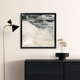 Shop Rising Wave II (Square) Art Print-Abstract, Black, Neutrals, PC, Square, View All-framed painted poster wall decor artwork