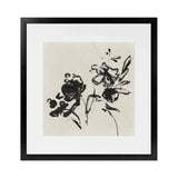 Shop Black Florals I (Square) Art Print-Abstract, Black, Neutrals, PC, Square, View All-framed painted poster wall decor artwork