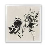 Shop Black Florals I (Square) Art Print-Abstract, Black, Neutrals, PC, Square, View All-framed painted poster wall decor artwork