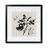Shop Black Florals II (Square) Art Print-Abstract, Black, Neutrals, PC, Square, View All-framed painted poster wall decor artwork