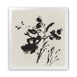 Shop Black Florals II (Square) Art Print-Abstract, Black, Neutrals, PC, Square, View All-framed painted poster wall decor artwork