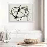 Shop Bounded I Canvas Art Print-Abstract, Black, Horizontal, Landscape, Neutrals, PC, Rectangle, View All-framed wall decor artwork