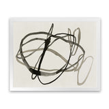 Shop Bounded I Art Print-Abstract, Black, Horizontal, Landscape, Neutrals, PC, Rectangle, View All-framed painted poster wall decor artwork