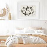 Shop Bounded I Art Print-Abstract, Black, Horizontal, Landscape, Neutrals, PC, Rectangle, View All-framed painted poster wall decor artwork