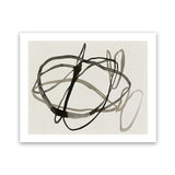 Shop Bounded I Art Print-Abstract, Black, Horizontal, Landscape, Neutrals, PC, Rectangle, View All-framed painted poster wall decor artwork