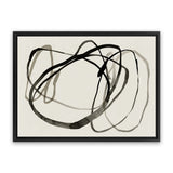 Shop Bounded II Canvas Art Print-Abstract, Black, Horizontal, Landscape, Neutrals, PC, Rectangle, View All-framed wall decor artwork