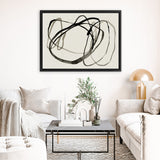 Shop Bounded II Canvas Art Print-Abstract, Black, Horizontal, Landscape, Neutrals, PC, Rectangle, View All-framed wall decor artwork