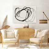 Shop Bounded II Canvas Art Print-Abstract, Black, Horizontal, Landscape, Neutrals, PC, Rectangle, View All-framed wall decor artwork