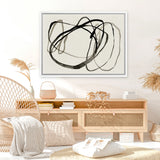 Shop Bounded II Canvas Art Print-Abstract, Black, Horizontal, Landscape, Neutrals, PC, Rectangle, View All-framed wall decor artwork