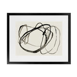 Shop Bounded II Art Print-Abstract, Black, Horizontal, Landscape, Neutrals, PC, Rectangle, View All-framed painted poster wall decor artwork