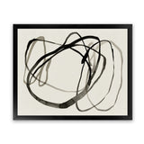 Shop Bounded II Art Print-Abstract, Black, Horizontal, Landscape, Neutrals, PC, Rectangle, View All-framed painted poster wall decor artwork