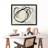 Shop Bounded II Art Print-Abstract, Black, Horizontal, Landscape, Neutrals, PC, Rectangle, View All-framed painted poster wall decor artwork