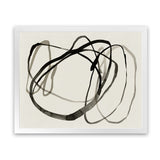 Shop Bounded II Art Print-Abstract, Black, Horizontal, Landscape, Neutrals, PC, Rectangle, View All-framed painted poster wall decor artwork