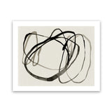 Shop Bounded II Art Print-Abstract, Black, Horizontal, Landscape, Neutrals, PC, Rectangle, View All-framed painted poster wall decor artwork