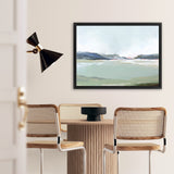 Shop Lakeside View I Canvas Art Print-Abstract, Green, Horizontal, PC, Rectangle, View All-framed wall decor artwork