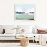 Shop Lakeside View I Art Print-Abstract, Green, Horizontal, PC, Rectangle, View All-framed painted poster wall decor artwork