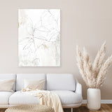 Shop Mandola I Canvas Art Print-Abstract, Neutrals, PC, Portrait, Rectangle, View All, White-framed wall decor artwork