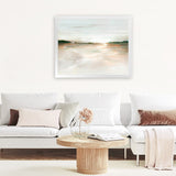 Shop Glacier Dreaming Art Print-Abstract, Horizontal, Neutrals, PC, Rectangle, View All-framed painted poster wall decor artwork