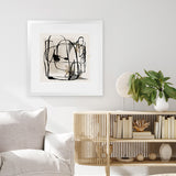 Shop Blotted I (Square) Art Print-Abstract, Black, Neutrals, PC, Square, View All-framed painted poster wall decor artwork